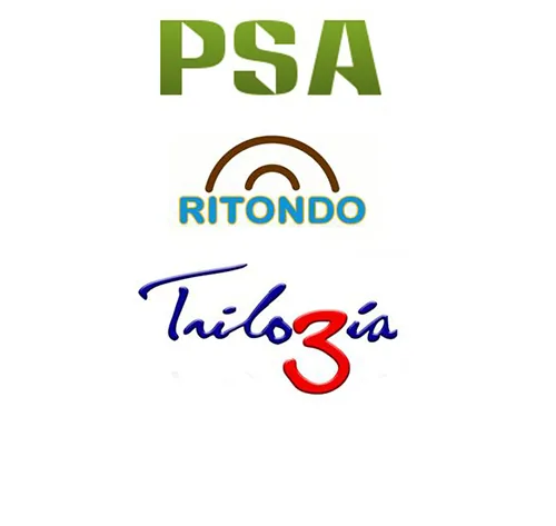 Logos bordados: PSA, Ritondo, Trilogía